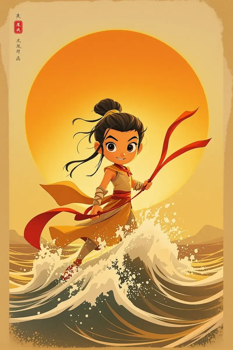 哪吒闹海 蓝天视频 哪吒闹海 蓝天视频